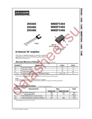 2N5485_D26Z datasheet  